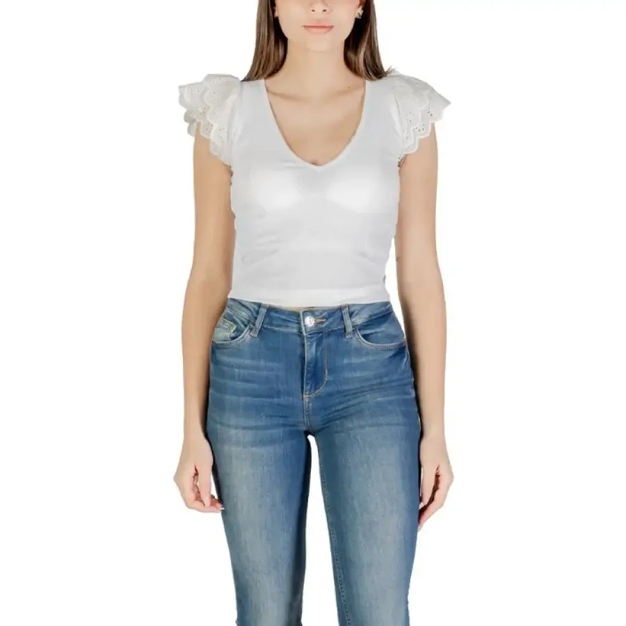 White Top and Blue Jeans for Women