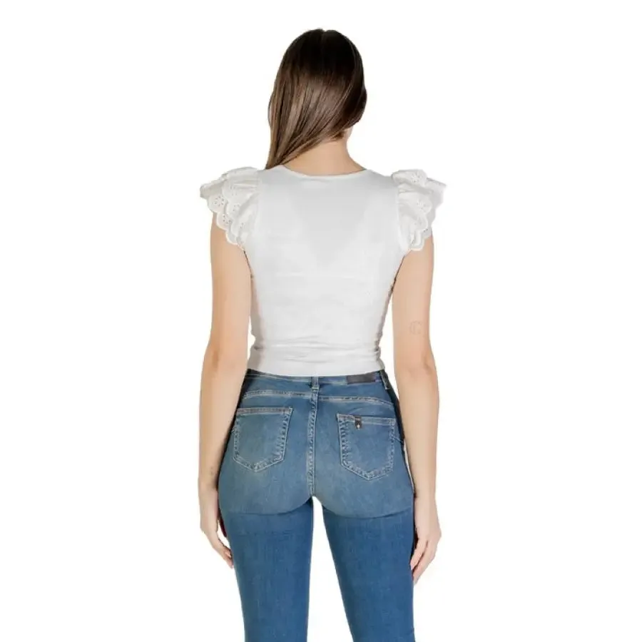 White Top and Blue Jeans for Women