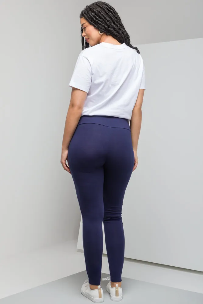 Wide Waist Leggings Navy