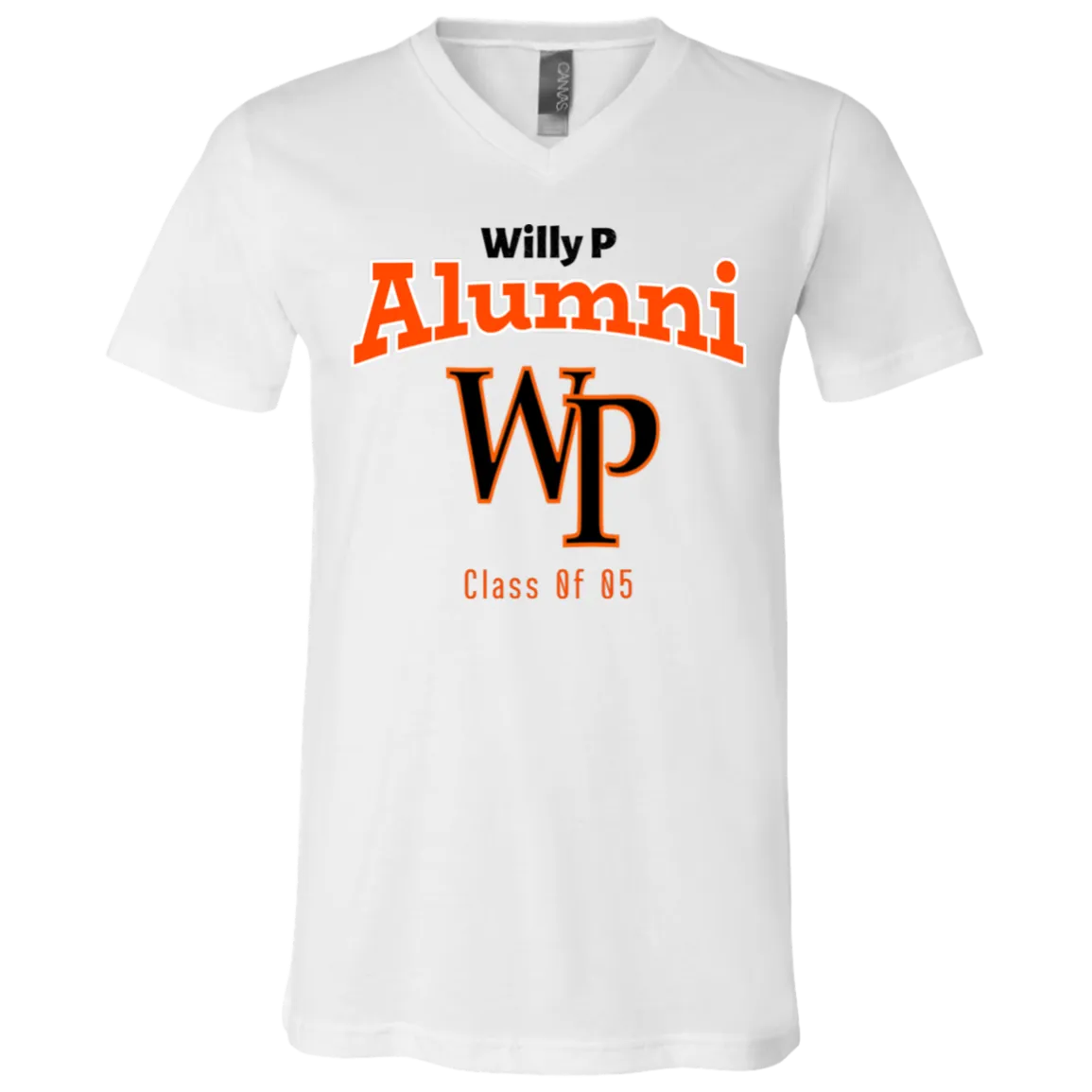 Willy P 3005 Unisex Jersey SS V-Neck T-Shirt