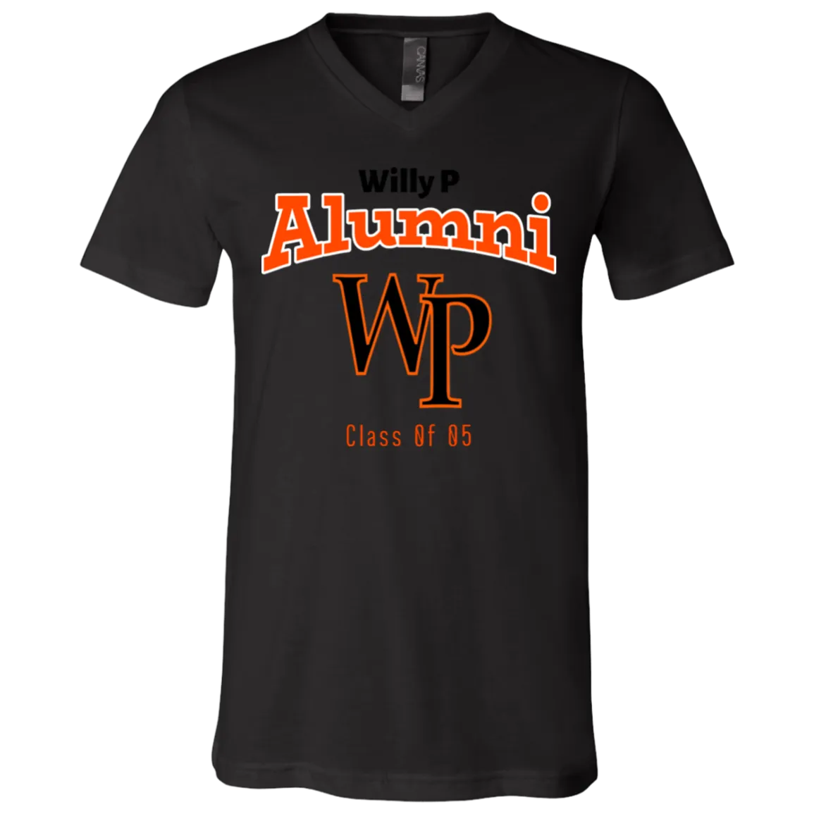 Willy P 3005 Unisex Jersey SS V-Neck T-Shirt