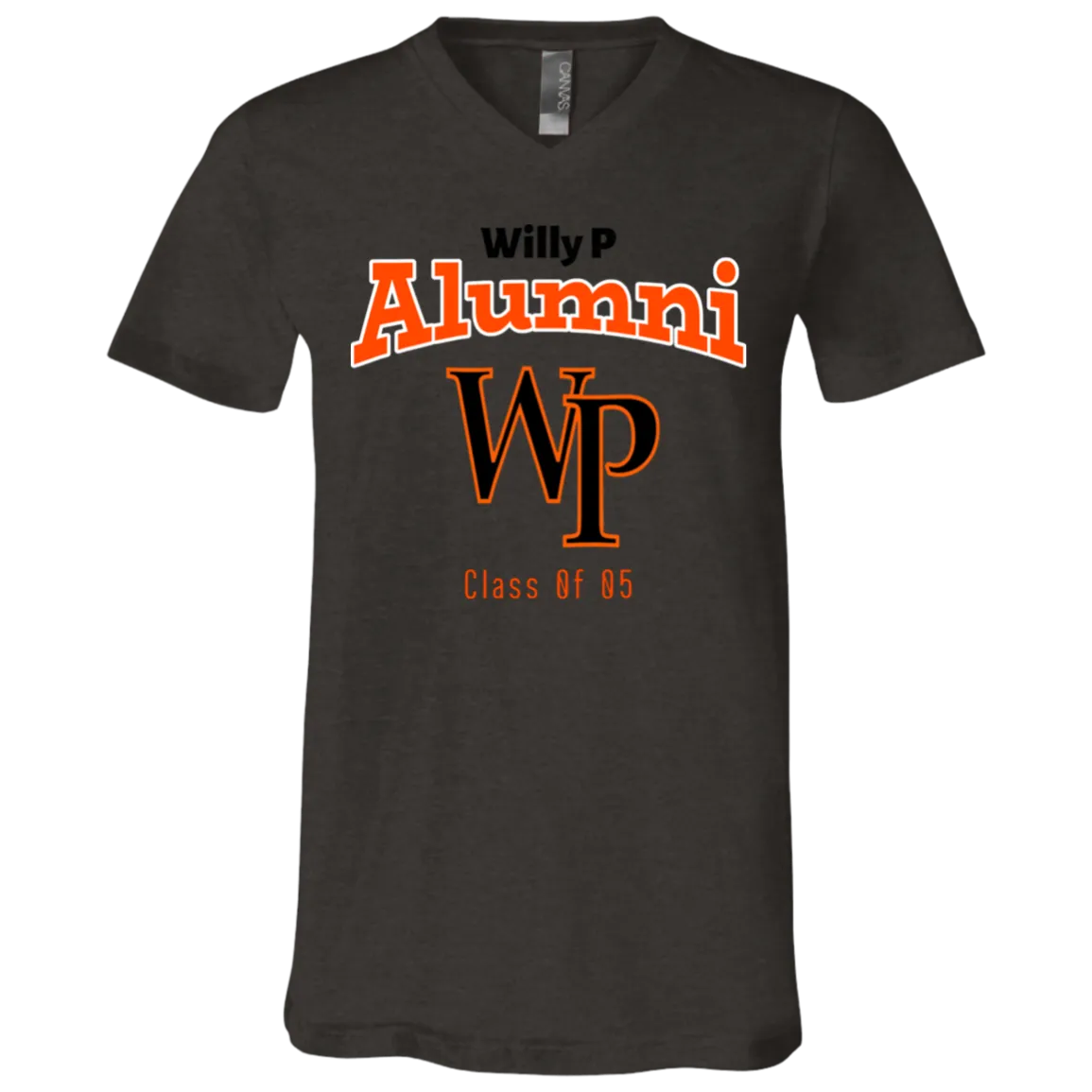 Willy P 3005 Unisex Jersey SS V-Neck T-Shirt