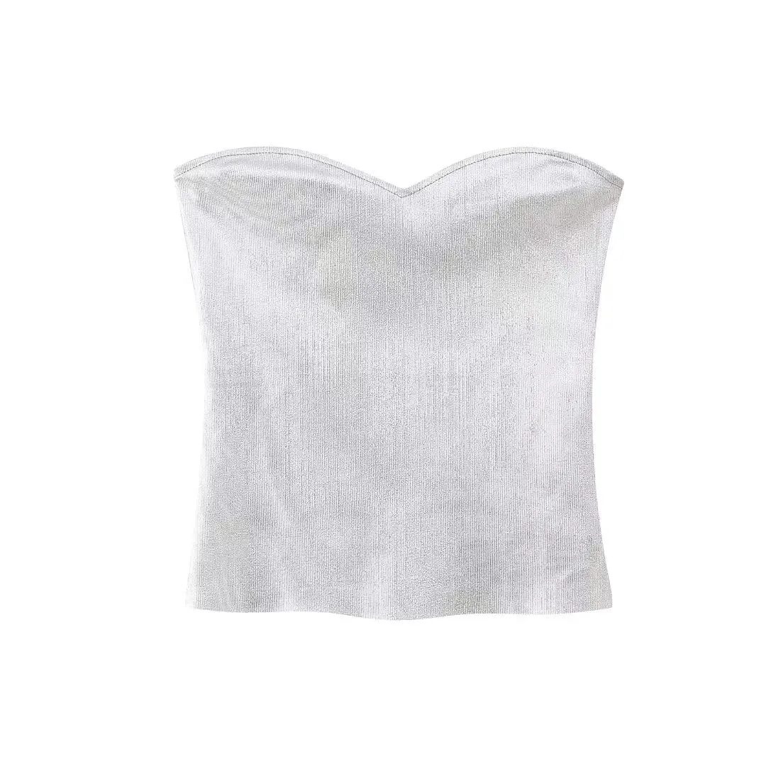 Women Fashion Solid Backless Zipper Sexy Tank Tops Woman Sleeveless Female Chic Corset Camis Streetwear