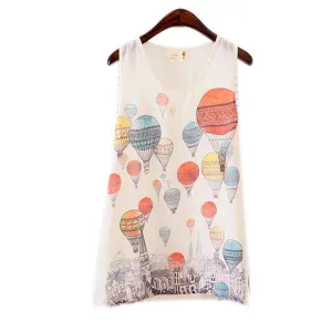 Women Girls Sleeveless Vest Tank Cami Tops Blouse Casual T-shirt