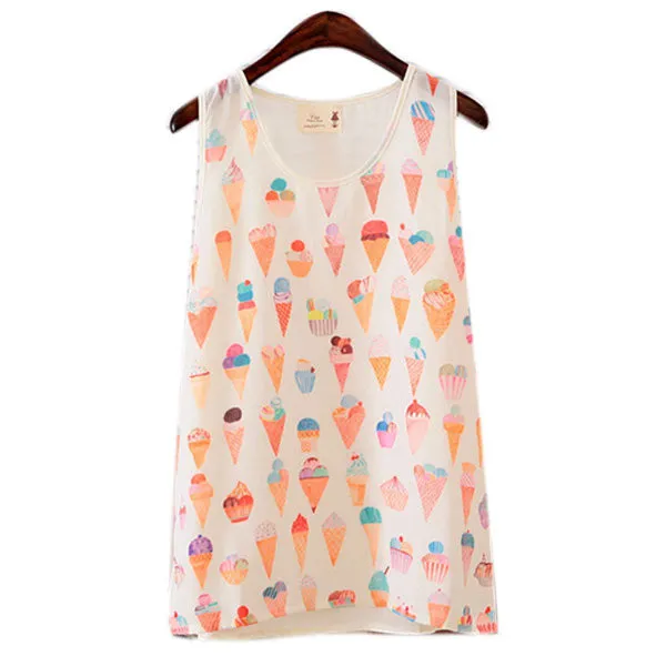 Women Girls Sleeveless Vest Tank Cami Tops Blouse Casual T-shirt