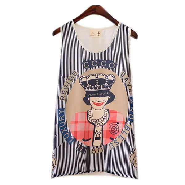 Women Girls Sleeveless Vest Tank Cami Tops Blouse Casual T-shirt