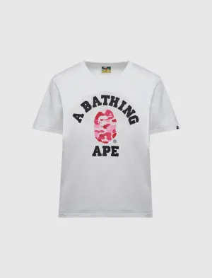 WOMEN'S CAMO COLLEGE TEE