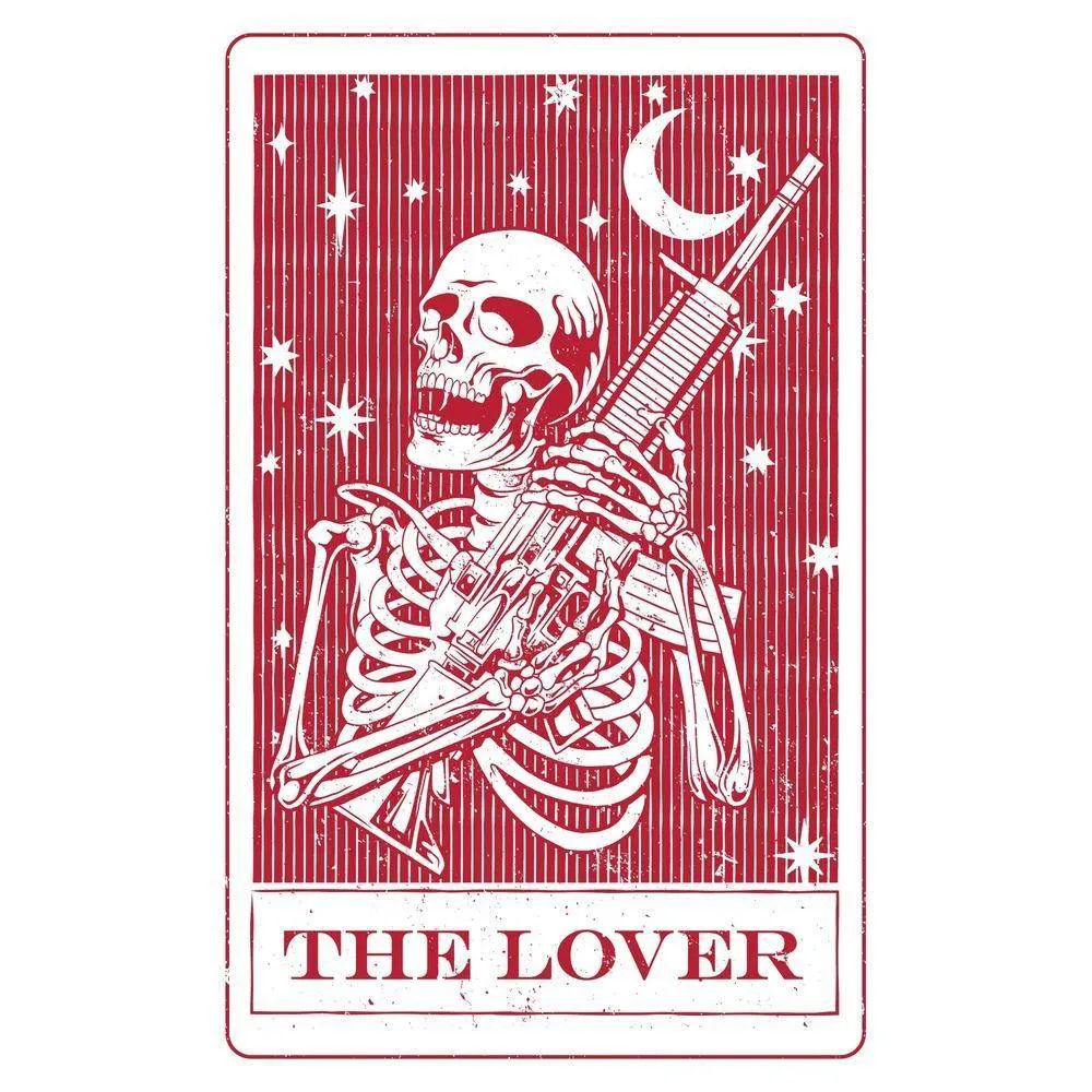 Women's Lover Tarot V-Neck - White
