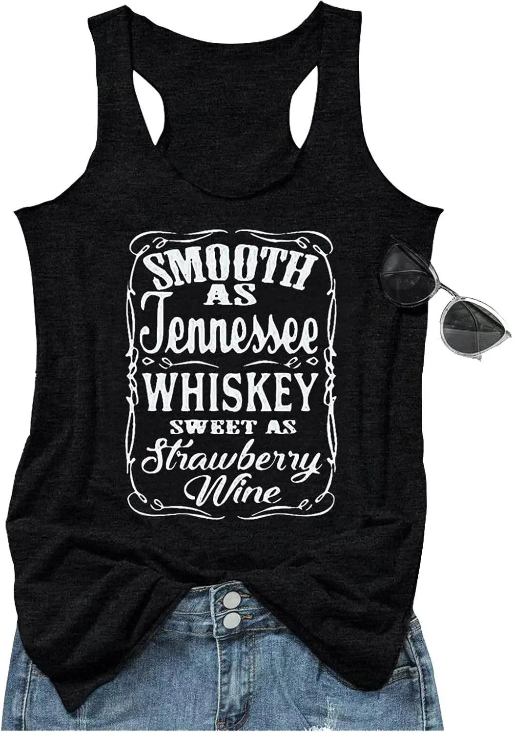 Womens Mandala Vintage Graphic Racerback Tank Tops Summer Casual Loose O-Neck Tanks Vest Vacation Classic-Fit Shirt Cami