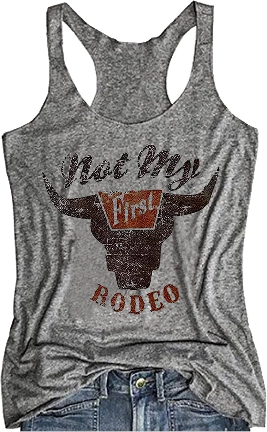 Womens Mandala Vintage Graphic Racerback Tank Tops Summer Casual Loose O-Neck Tanks Vest Vacation Classic-Fit Shirt Cami