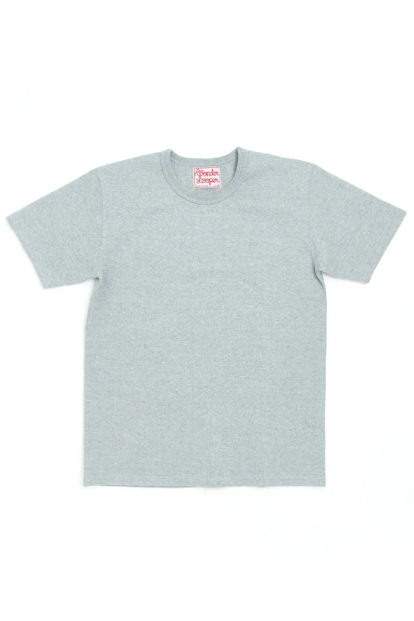 Wonder Looper T-Shirt Double Heavyweight Heather Grey