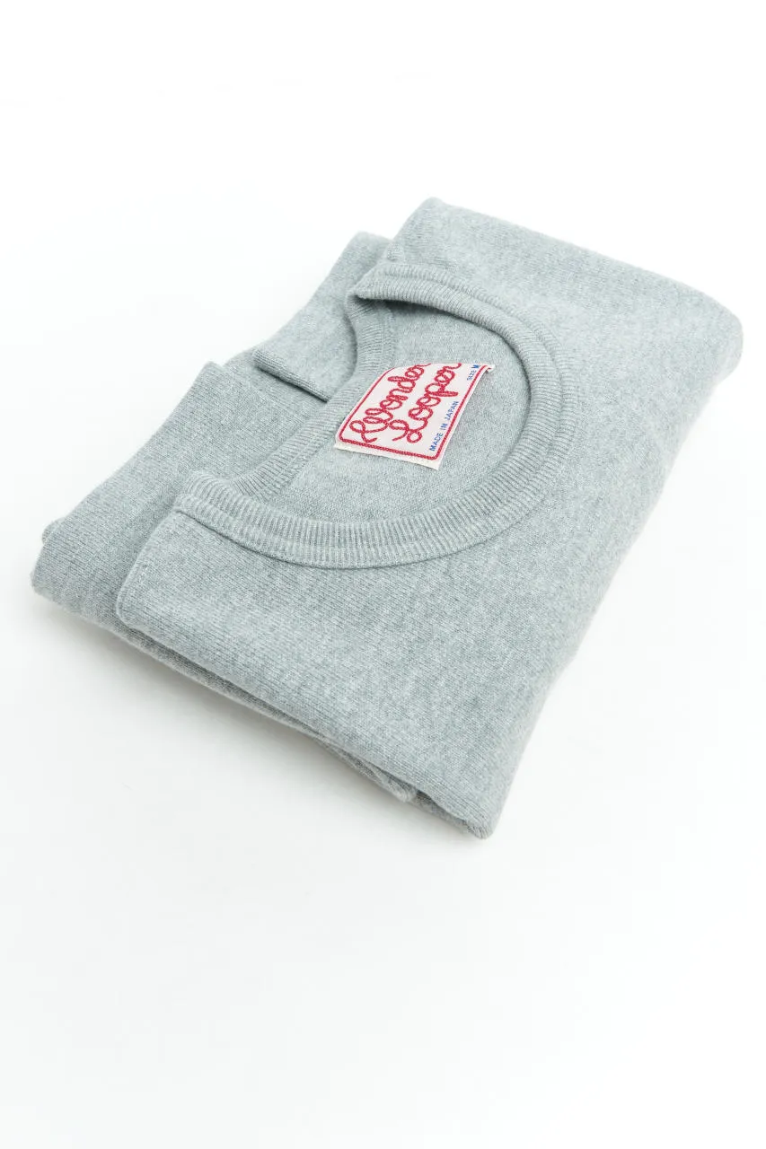Wonder Looper T-Shirt Double Heavyweight Heather Grey