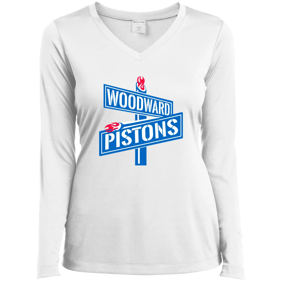 WOODWARD PISTONS Women’s Long Sleeve Tee