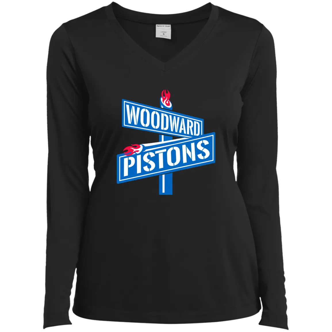 WOODWARD PISTONS Women’s Long Sleeve Tee