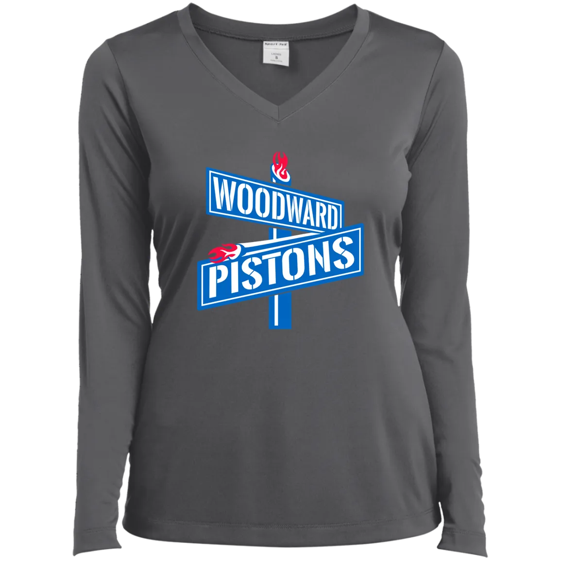 WOODWARD PISTONS Women’s Long Sleeve Tee