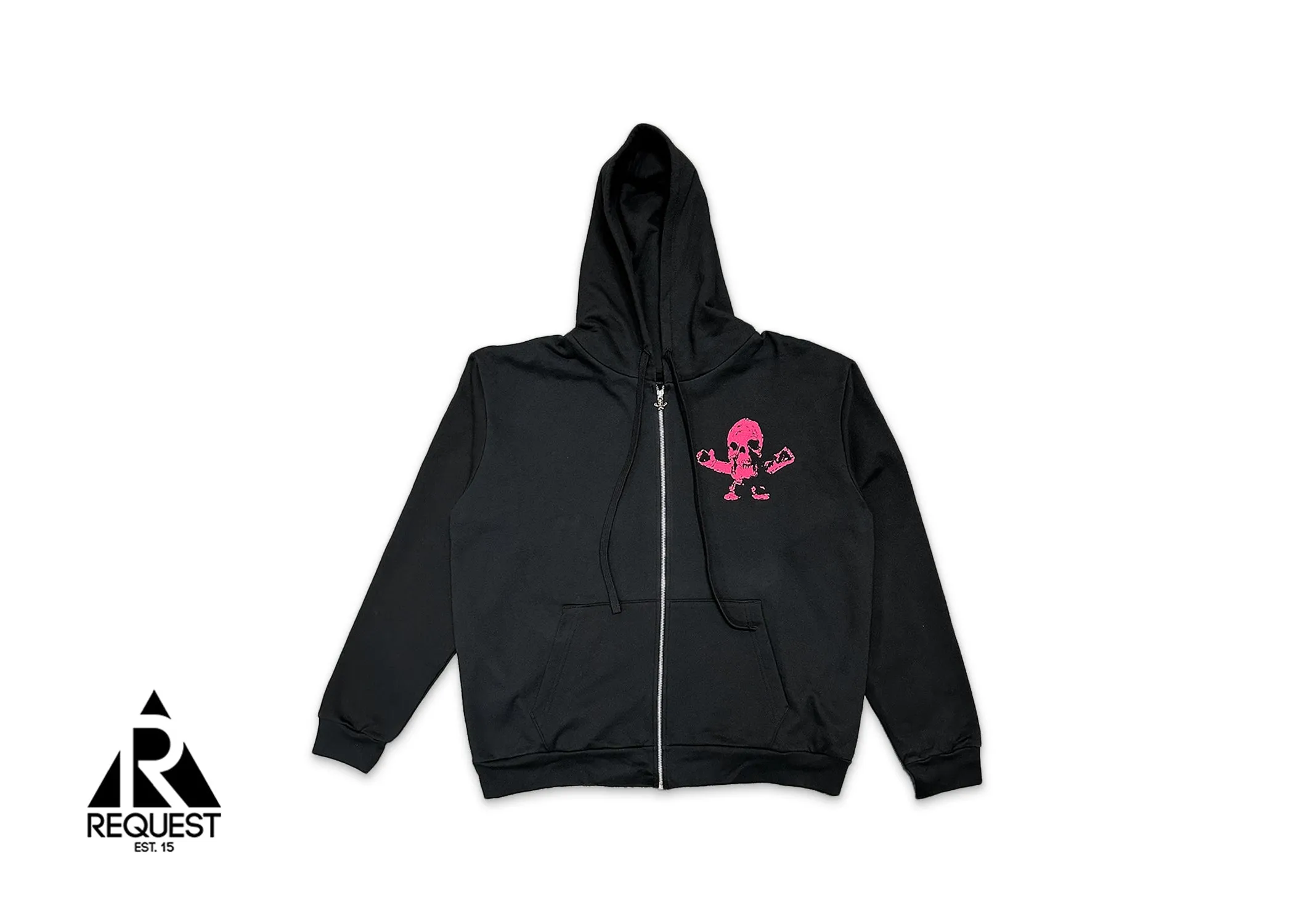 x Foti Harris Teeter Zip Up Hoodie "Black/Pink"
