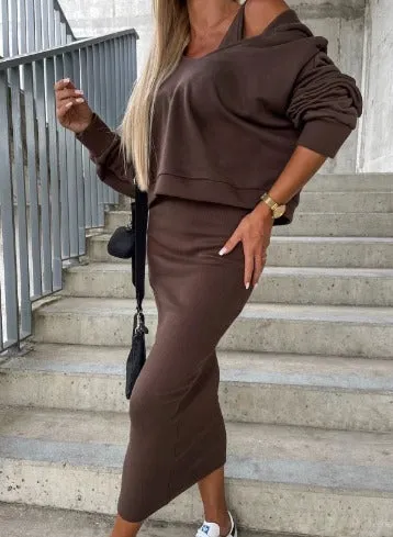 Ximena® | Casual Sweatshirt And Dress Set