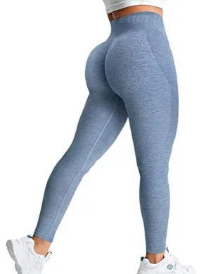 YEOREO Womens Amplify Leggings High Waisted Seamless Scrunch Legging Active Running Gym Active Leggings