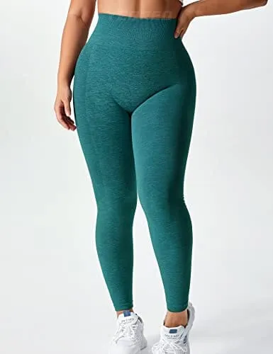 YEOREO Womens Amplify Leggings High Waisted Seamless Scrunch Legging Active Running Yoga Pant