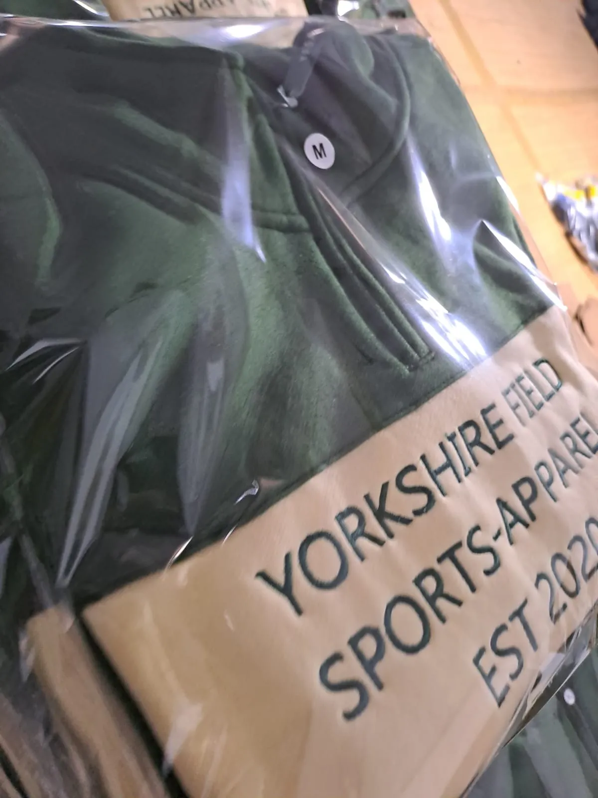 Yorkshire Field Sports-Apparel Unisex 1/4 quarter zip quality fleece jumpers