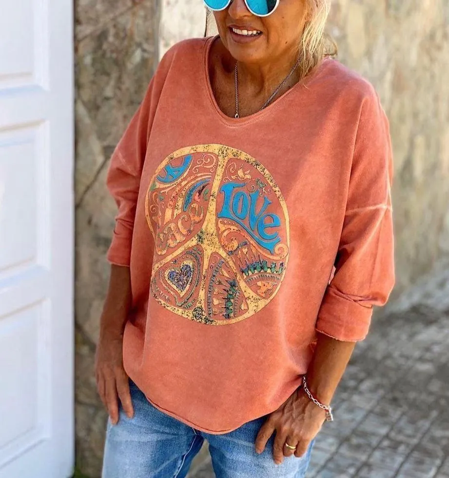 Zara® | Orange Happy Days sweatshirt