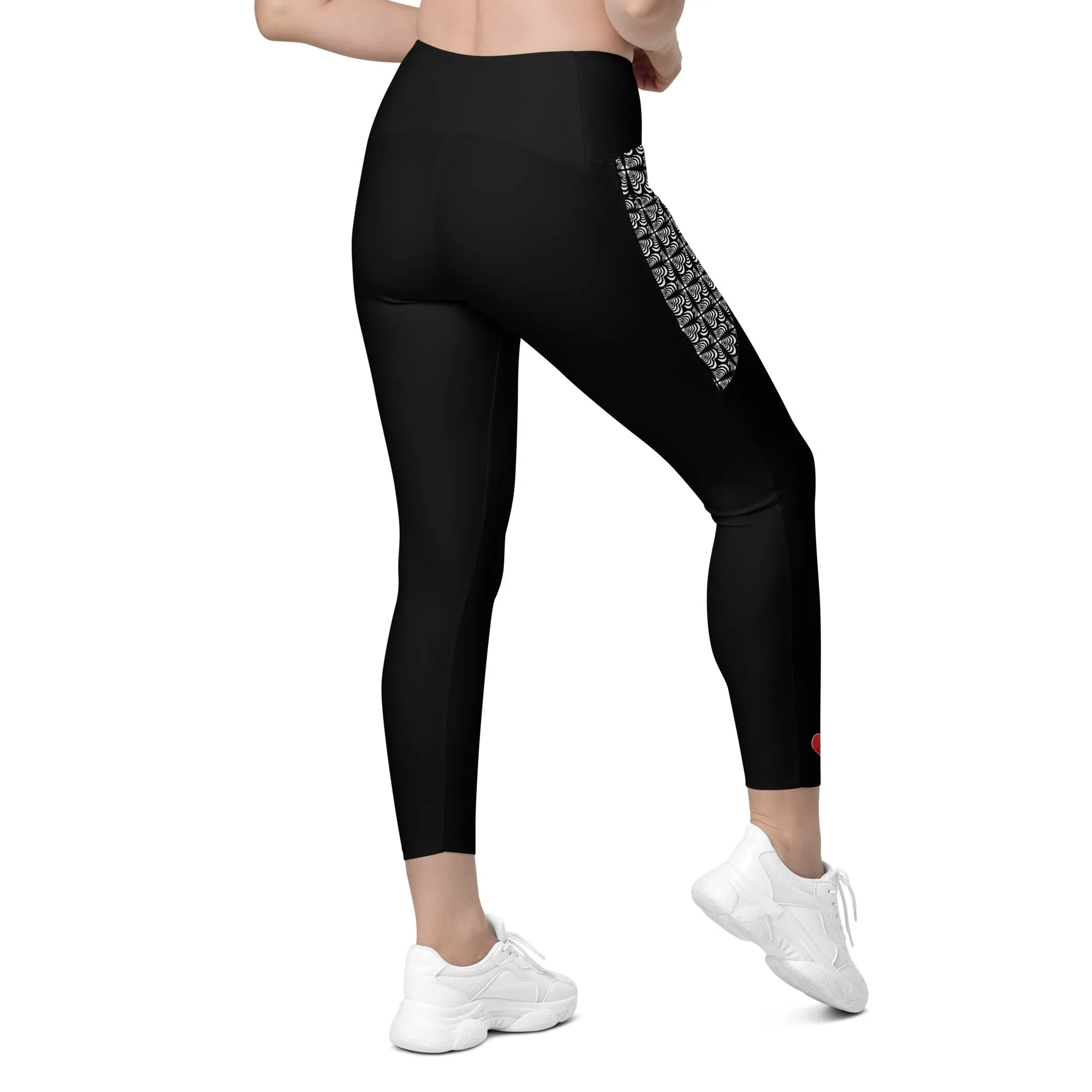 Zebra Love™ on pockets Crossover leggings