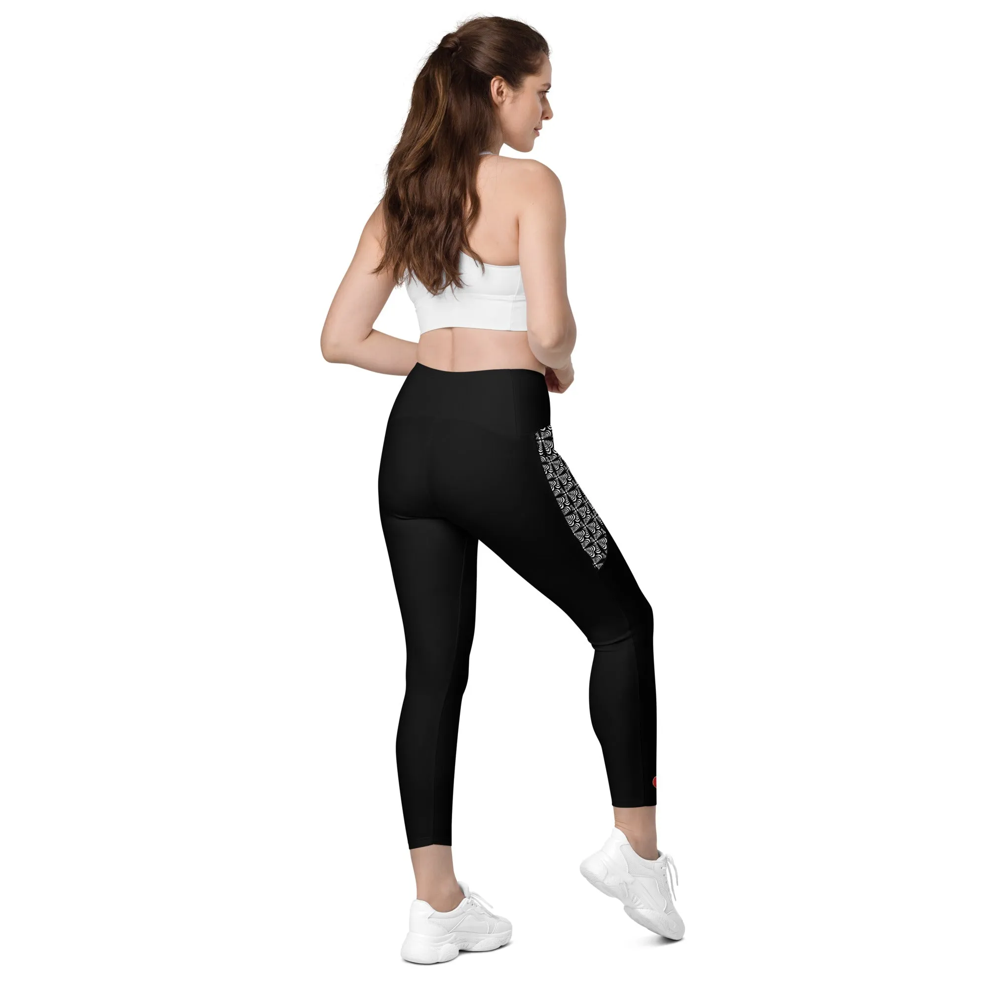 Zebra Love™ on pockets Crossover leggings