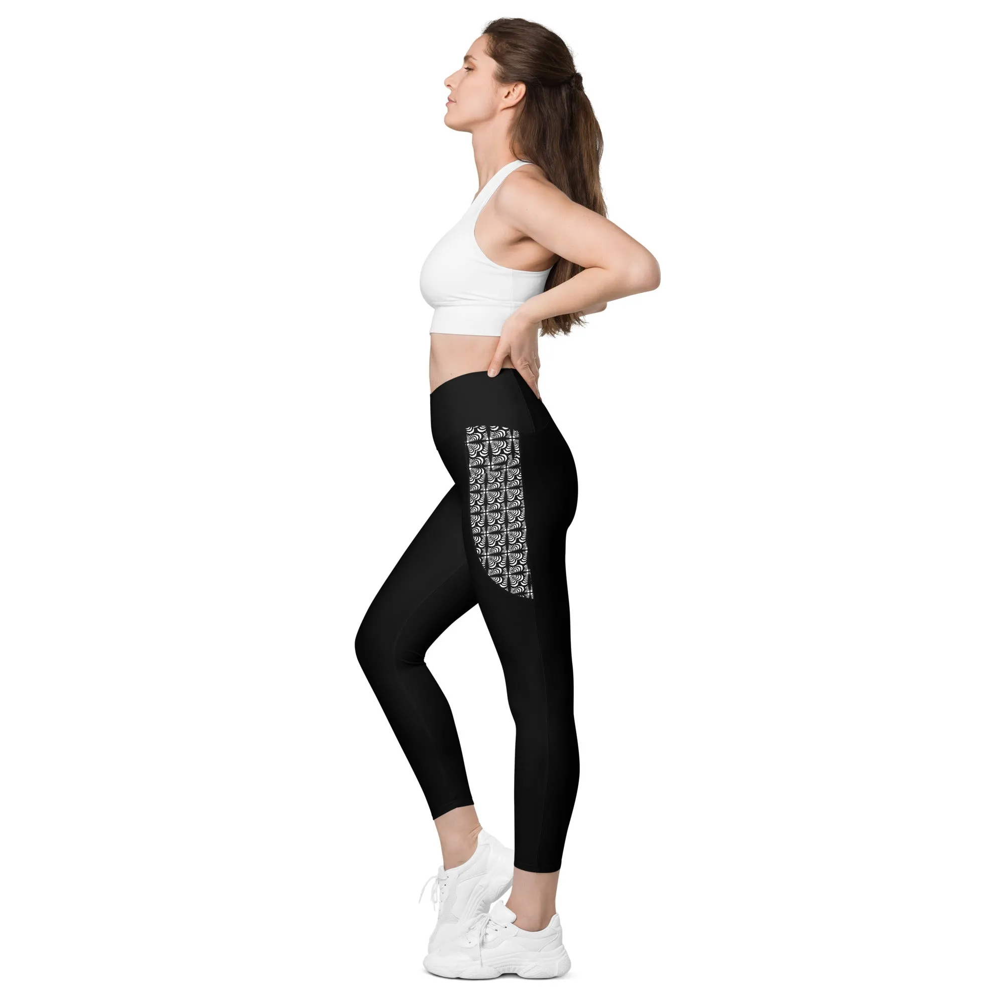 Zebra Love™ on pockets Crossover leggings