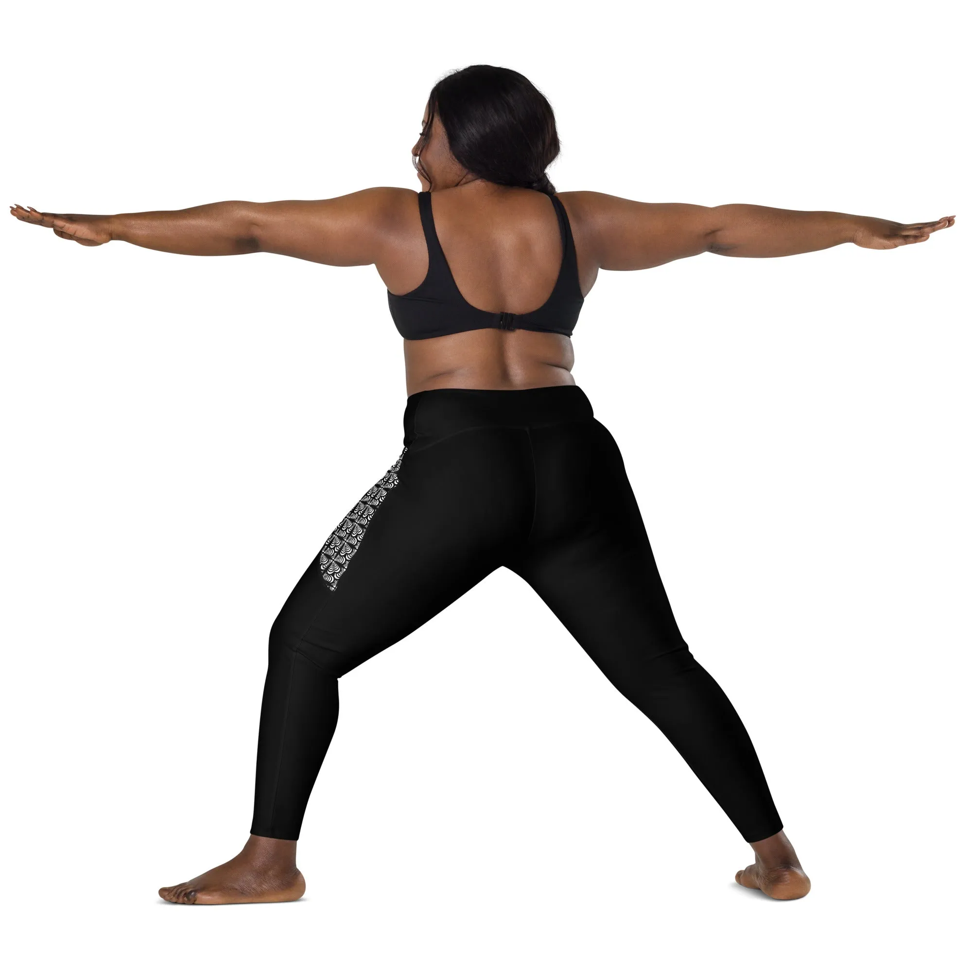 Zebra Love™ on pockets Crossover leggings