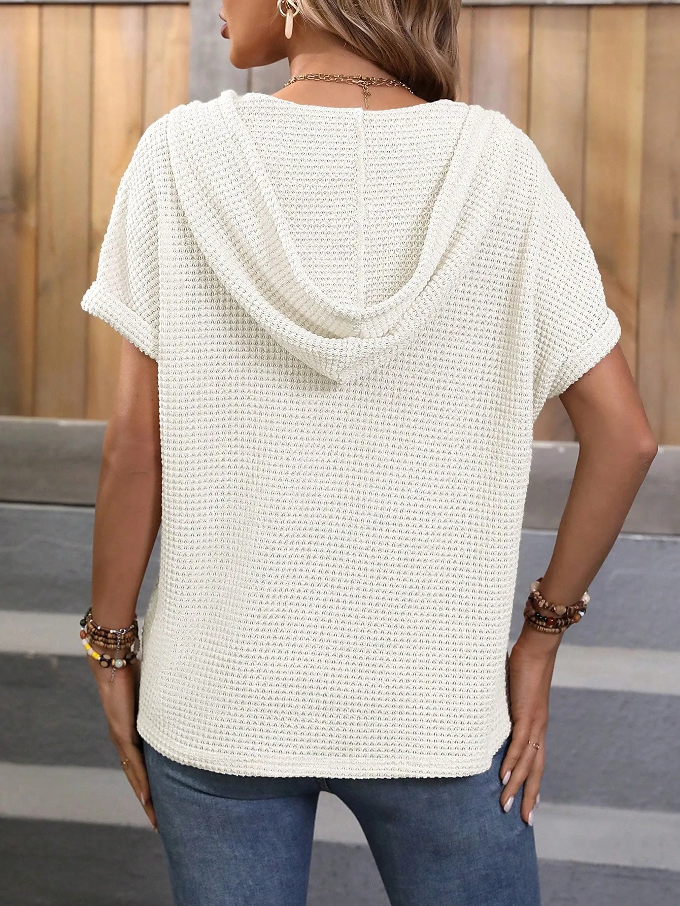 Zelda® | Hooded t-shirt with batwing sleeves
