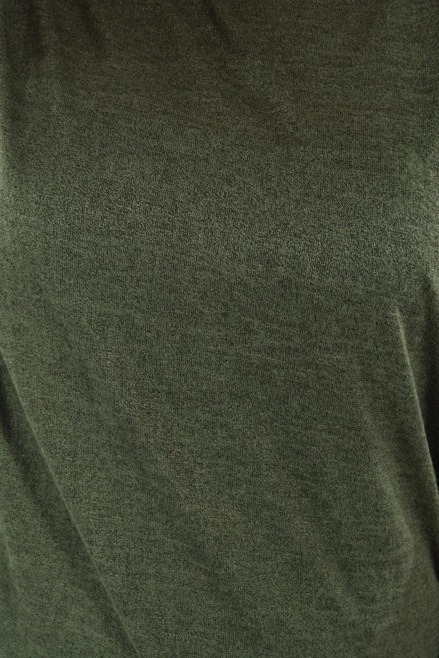 Zip It Deep Olive Top